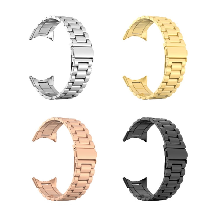 Three Beads Stainless Steel Folding Buckle Integrated Watch Band