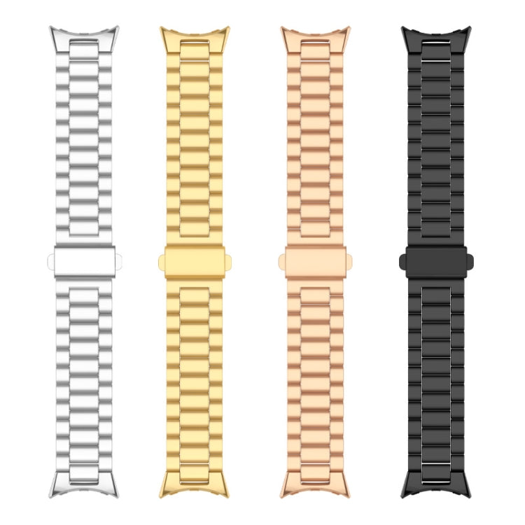 Three Beads Stainless Steel Folding Buckle Integrated Watch Band