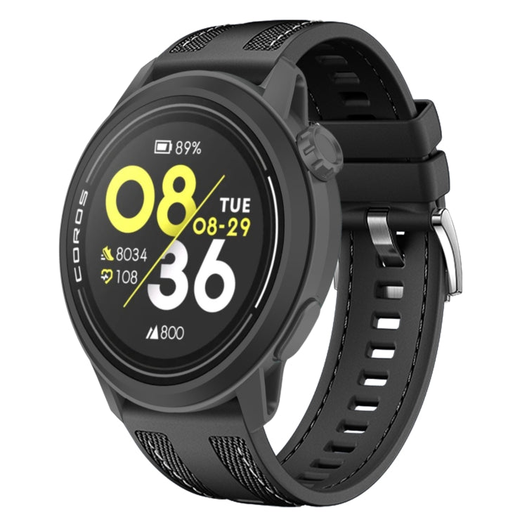 Push Connector 22mm Hybrid Nylon Silicone Watch Band
