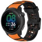 S Shape Dual Color Quick Release Silicone Watch Band