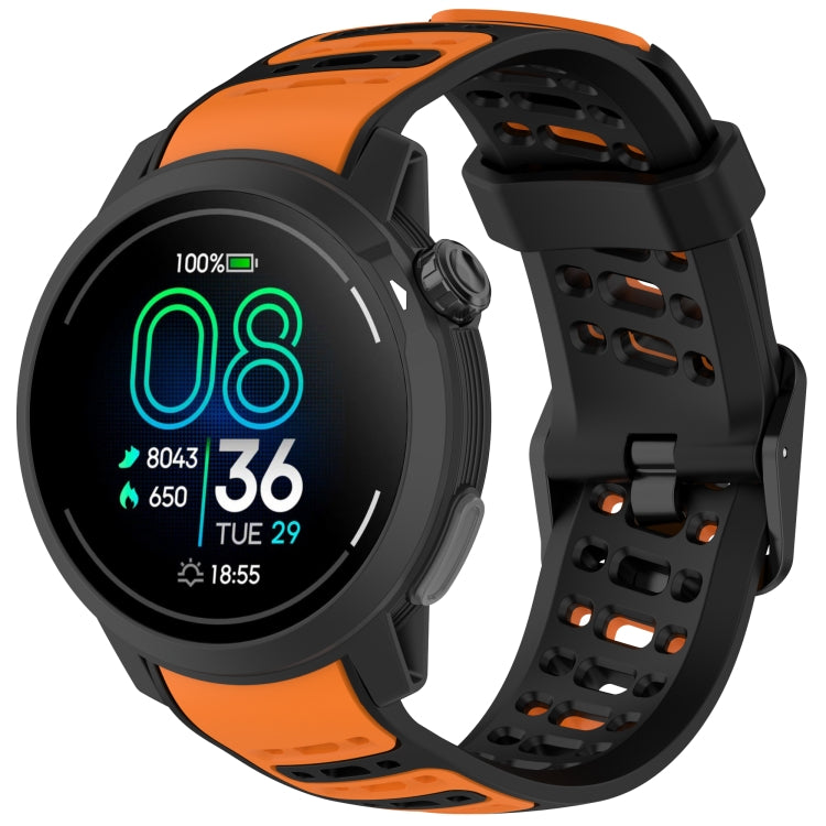 S Shape Dual Color Quick Release Silicone Watch Band