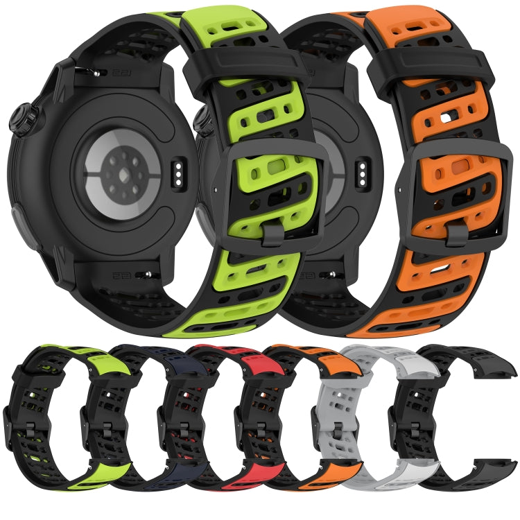 S Shape Dual Color Quick Release Silicone Watch Band — view 11