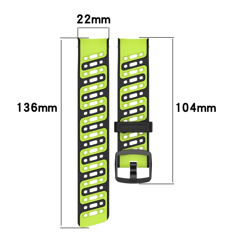 S Shape Dual Color Quick Release Silicone Watch Band — view 13
