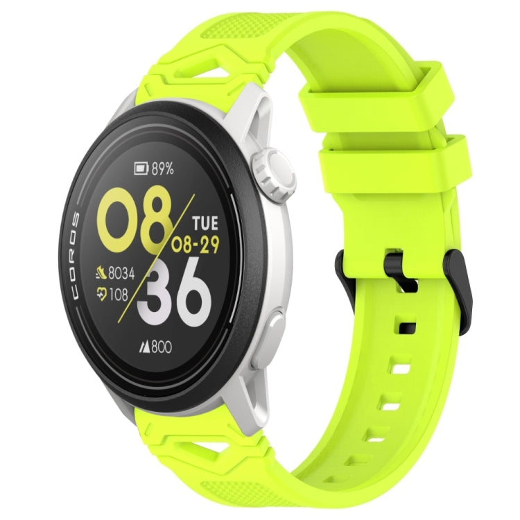 Dotted Black Buckle Silicone Watch Band — Dual Color+White