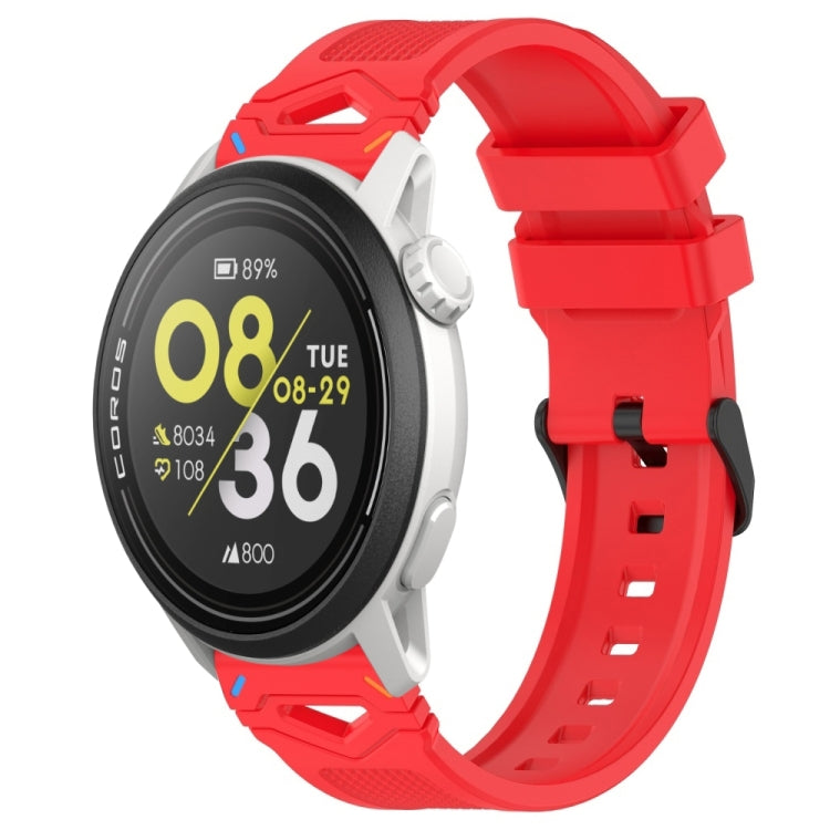 Dotted Black Buckle Silicone Watch Band — view 18