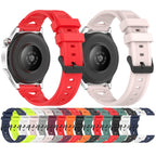 Dotted Black Buckle Silicone Watch Band — view 20
