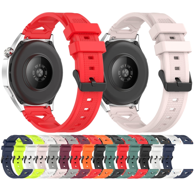 Dotted Black Buckle Silicone Watch Band — view 20