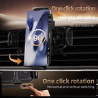 SD01 Car Air Vent Mount Dual Coil Rotating Phone Stand 15W Wireless Charger Phone Holder — view 7