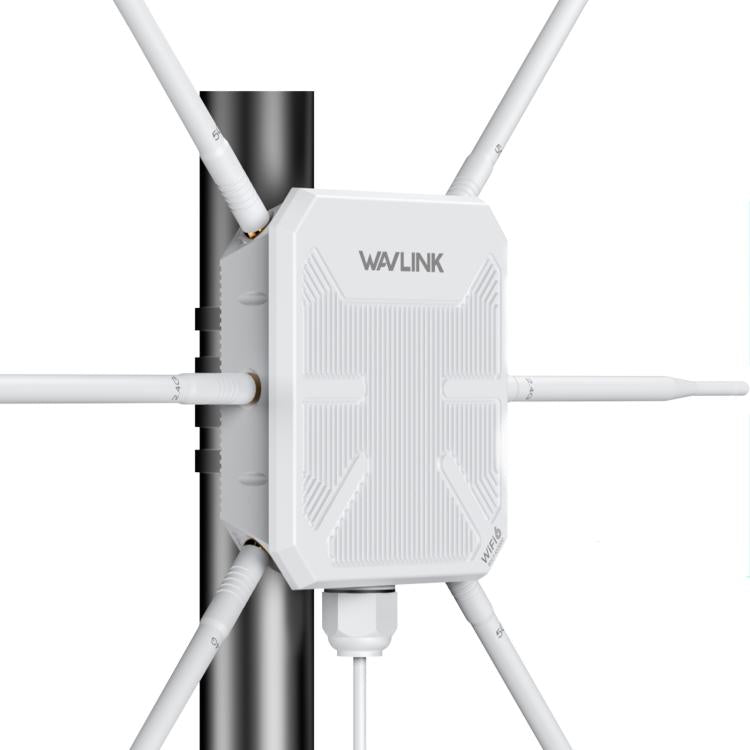 WAVLINK WN588HX3 AX3000 Outdoor WiFi Extender with 6 Antennas Dual Band WiFi Repeater