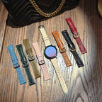 Heart-Shaped Embossed 22mm Leather Watch Band — view 12