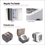 RZ204 Automatic Digital Wrist Cuff Blood Pressure Monitor Heart Beat Light weight LCD Digital Wrist Watch With Voice