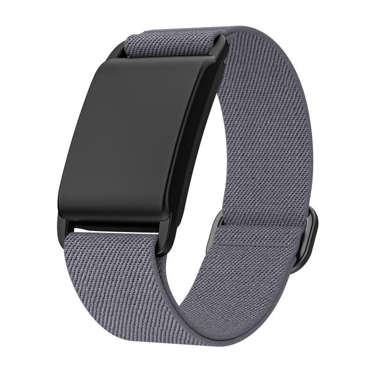 Watch Case Integrated Elastic Nylon Watch Band — Black