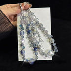 Zircon Tassel Grey Blue Heidi Bead Crystal Chain — view 4