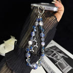 Zircon Tassel Grey Blue Heidi Bead Crystal Chain — view 5