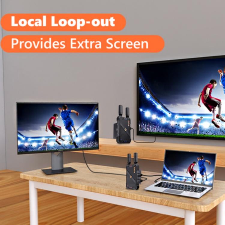 BOVBOX 082 1080P H.265 Low Latency 400m Transmitter Receiver HDMI Wireless Extender — view 10