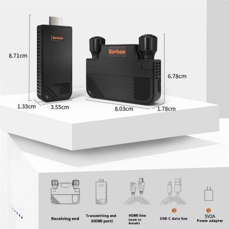 BOVBOX 091-HD Conference Use 100M Wireless WiFi HDMI Extender Video Transmitter Receiver — view 17