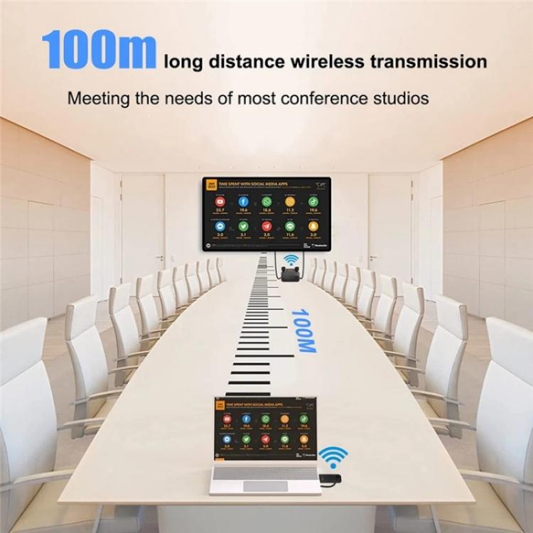 BOVBOX 091-HD Conference Use 100M Wireless WiFi HDMI Extender Video Transmitter Receiver — view 8