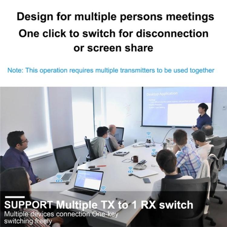 BOVBOX 091-HD Conference Use 100M Wireless WiFi HDMI Extender Video Transmitter Receiver — view 11