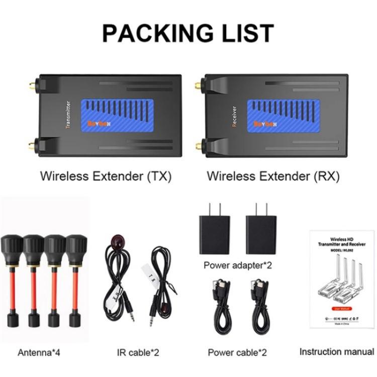 BOVBOX 092 Pro Audio Video Transmitter Receiver 300m Wireless HDMI Extender — view 15