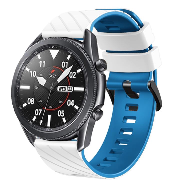 22mm Twill Dual Color Silicone Watch Band