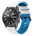 22mm Twill Dual Color Silicone Watch Band