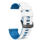 22mm Twill Dual Color Silicone Watch Band