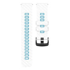 22mm Twill Dual Color Silicone Watch Band