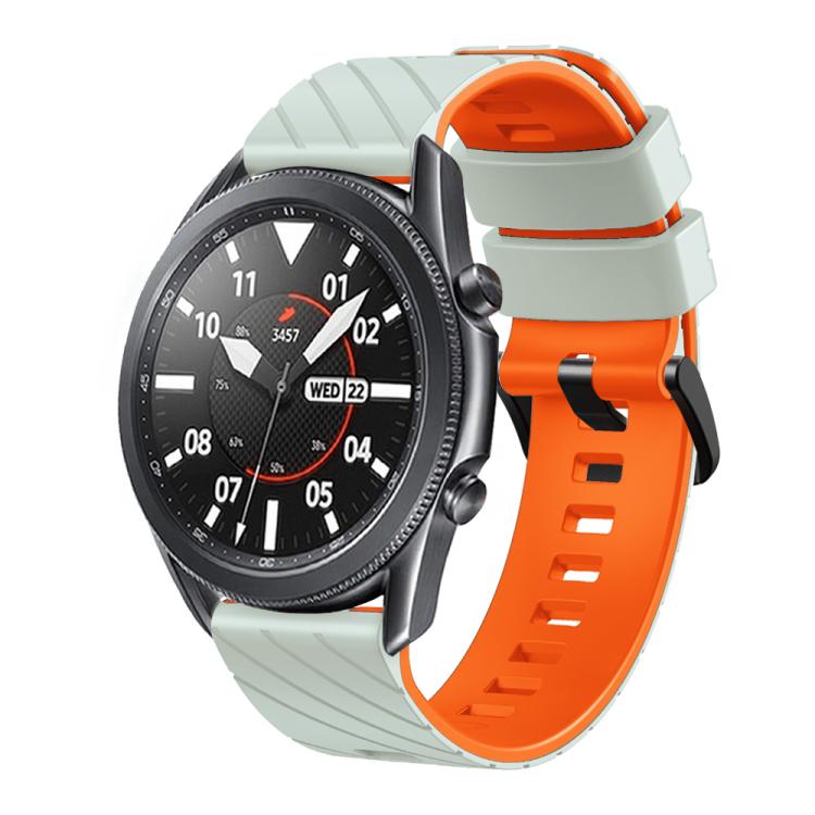 22mm Twill Dual Color Silicone Watch Band — view 13