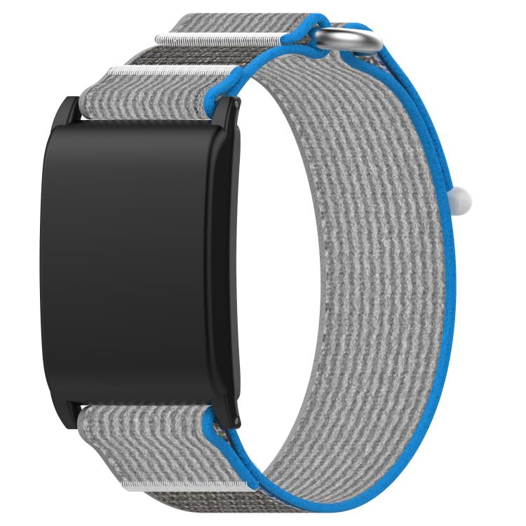 Nylon Loop Hook and Loop Fastener Watch Band — Orange+Beige