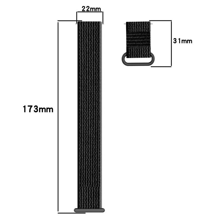 Nylon Loop Hook and Loop Fastener Watch Band — view 13