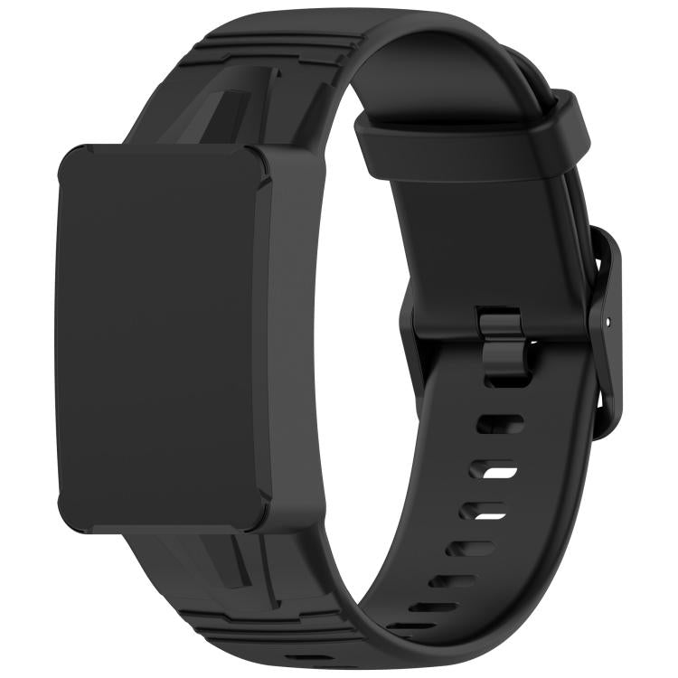 Watch Case Integrated Silicone Watch Band — Red