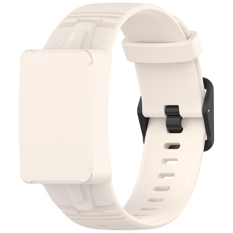 Watch Case Integrated Silicone Watch Band — White