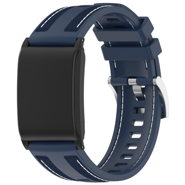 Composite Type Nylon Braided Silicone Watch Band — Pato Blue