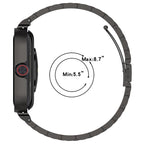 Watch Frame Integrated Three Beads Stainless Steel Watch Band — view 10