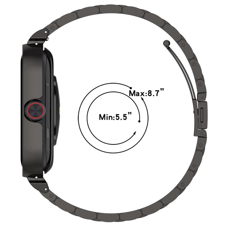 Watch Frame Integrated Three Beads Stainless Steel Watch Band — view 10