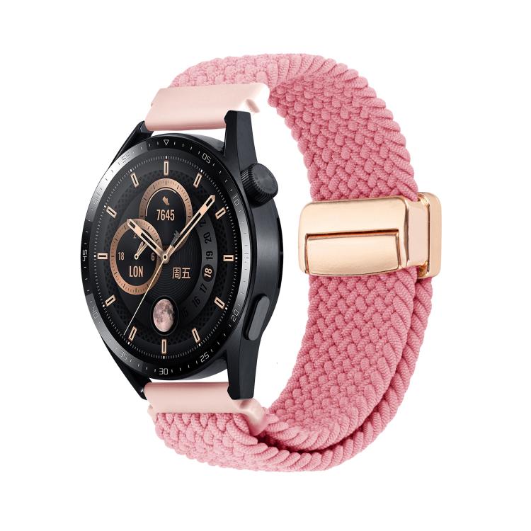 Magnetic Buckle Nylon Braided Watch Band — Violet