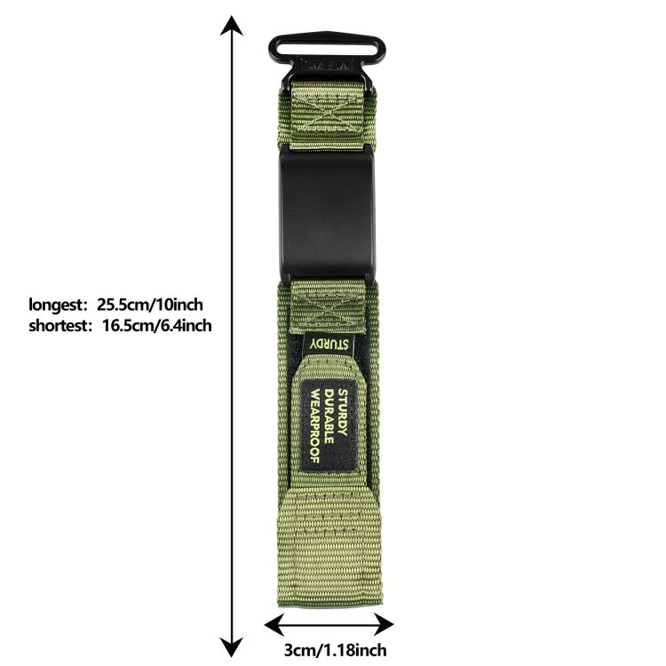 Two Sections Hook And Loop Fastener Nylon Watch Band — view 10