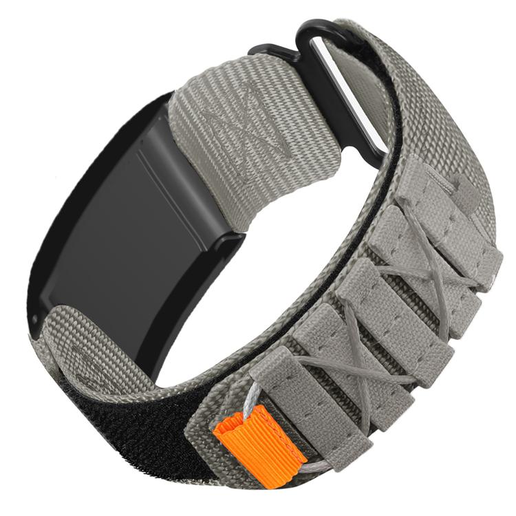 Nylon Hook and Loop Fastener Watch Band — Orange