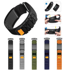 Nylon Hook and Loop Fastener Watch Band — Gray