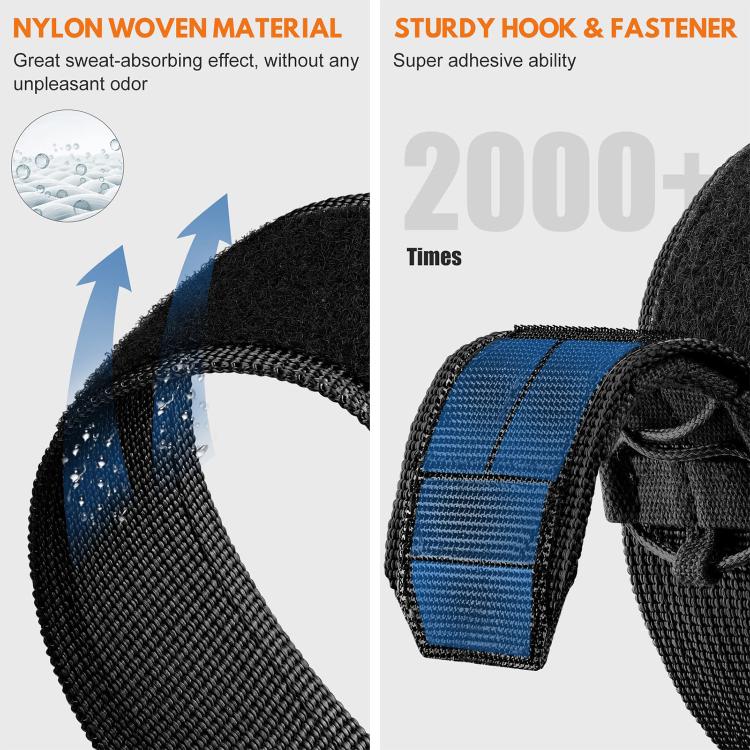 Nylon Hook and Loop Fastener Watch Band — view 10