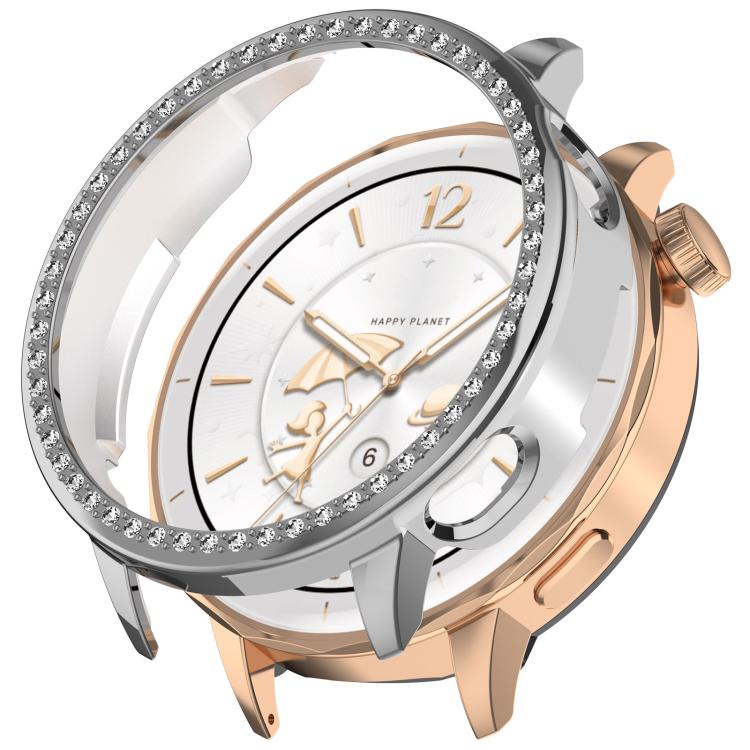 Single Row Diamond Half Coverage Hollow PC Watch Protective Case — view 8