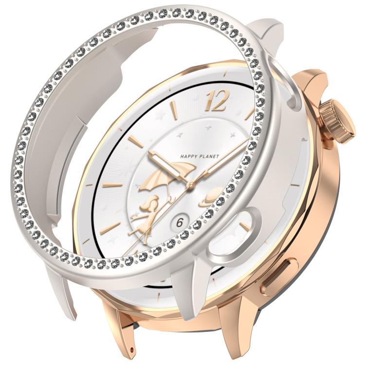 Single Row Diamond Half Coverage Hollow PC Watch Protective Case — view 9