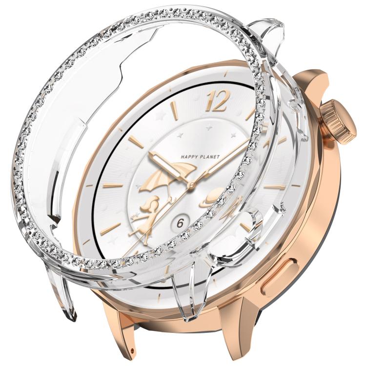 Single Row Diamond Half Coverage Hollow PC Watch Protective Case — view 10