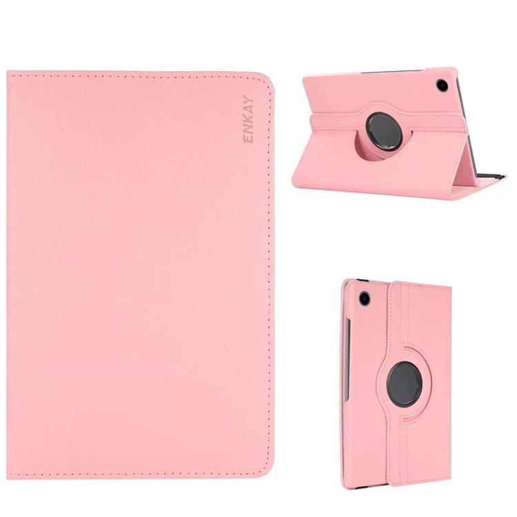 ENKAY 360 Degree Rotation Litchi Leather Smart Tablet Case