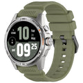 Black Steel Buckle Silicone Watch Band