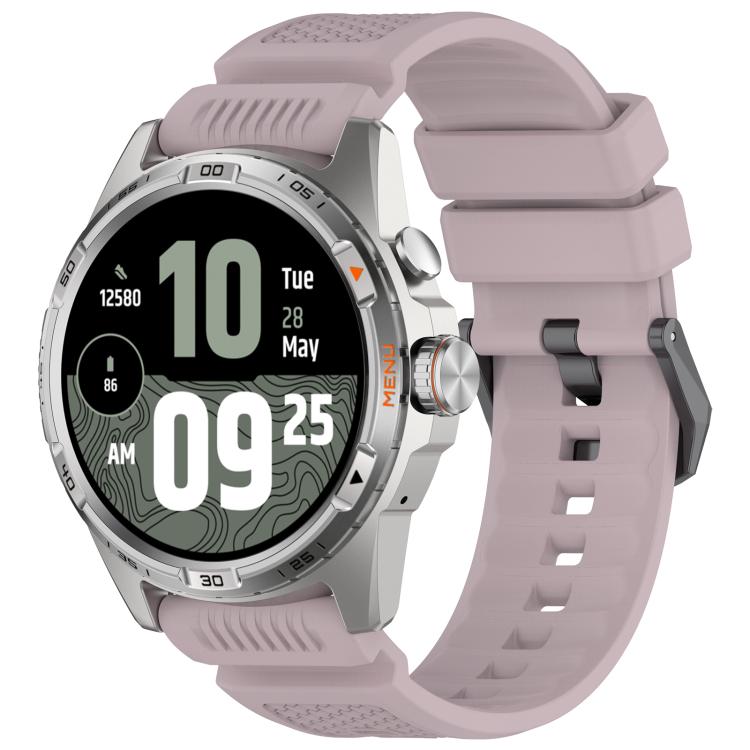 Black Steel Buckle Silicone Watch Band — Starlight