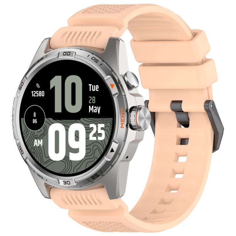 Black Steel Buckle Silicone Watch Band — view 13