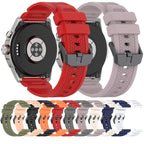Black Steel Buckle Silicone Watch Band — view 15