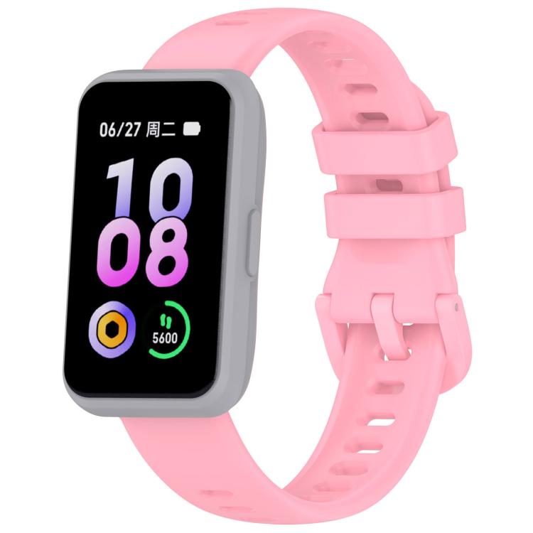 Colorful Quick Release Buckle Silicone Watch Band — Black