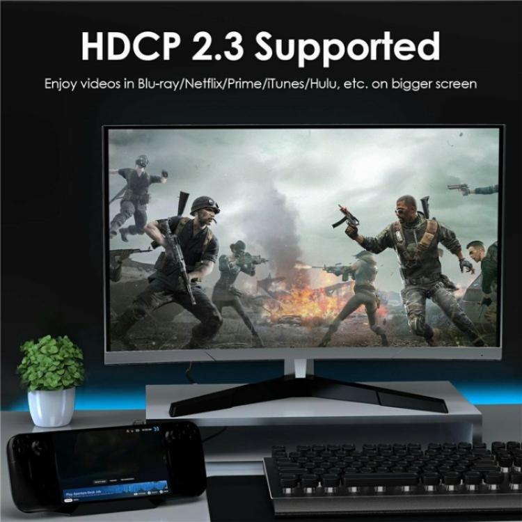 WAVLINK UHP3426 For Steam Deck Gigabit RJ45 100W PD Hub Adapter 6 in 1 Docking Station — view 2
